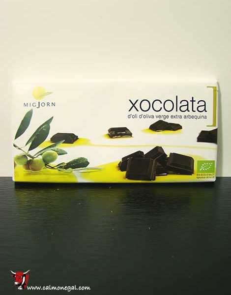 Xocolata amb oli d’oliva extra arbequina 100gr MigJorn